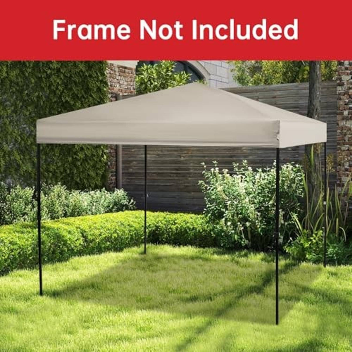 Beige replacement canopy top for pop-up tent with frame not included