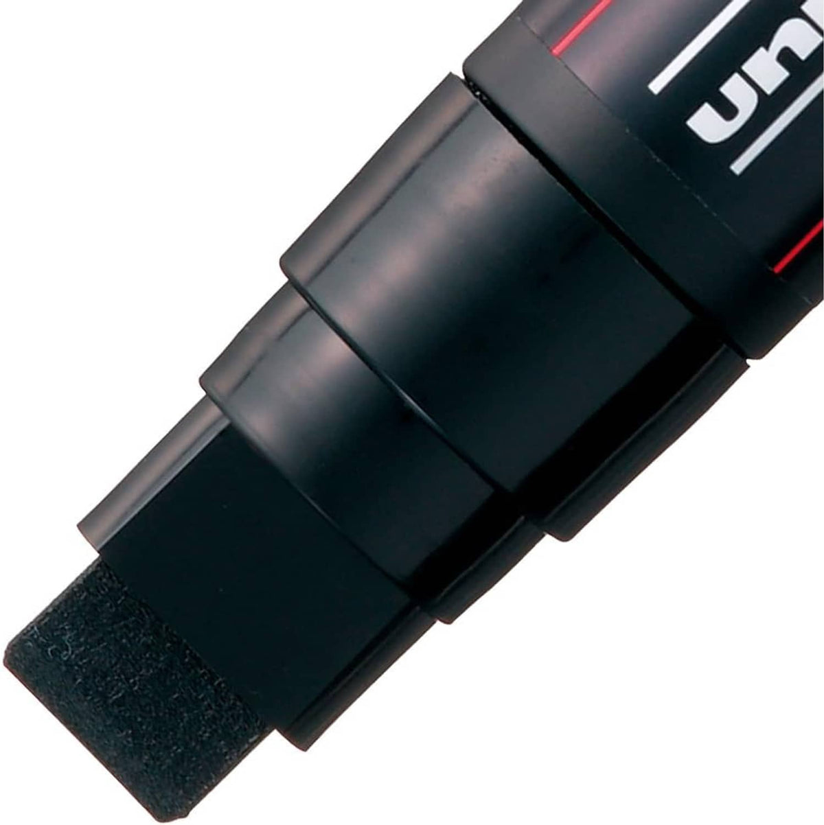 Uni Posca extra bold marker tip close-up with black sponge and plastic collar
