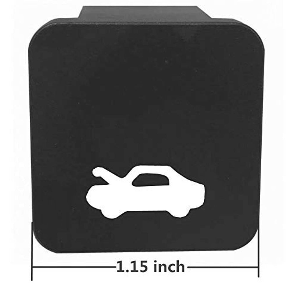 Black hood latch release handle, billet aluminum, with hood icon face