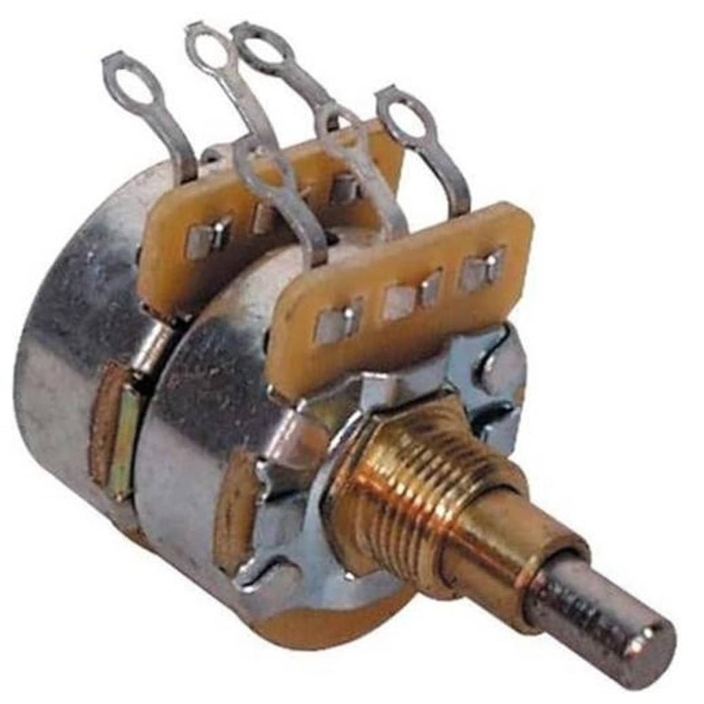 Fender concentric solid-shaft potentiometer with copper threaded terminals and mounting tabs