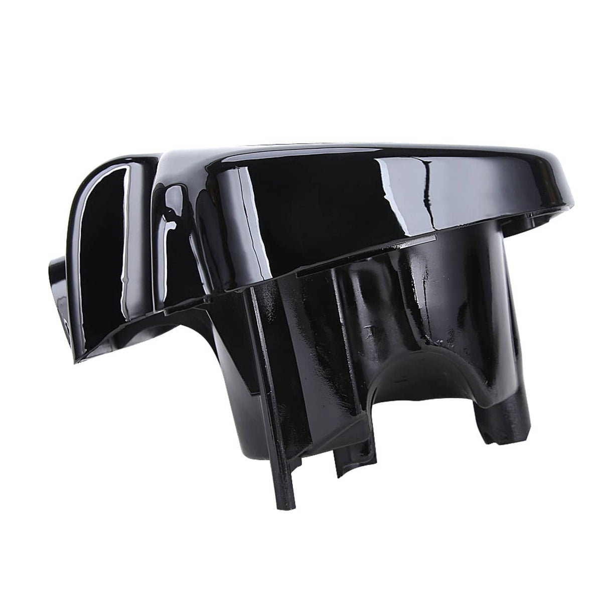 Black 6.5in speaker pod enclosure, side profile with glossy housing and front grille opening.