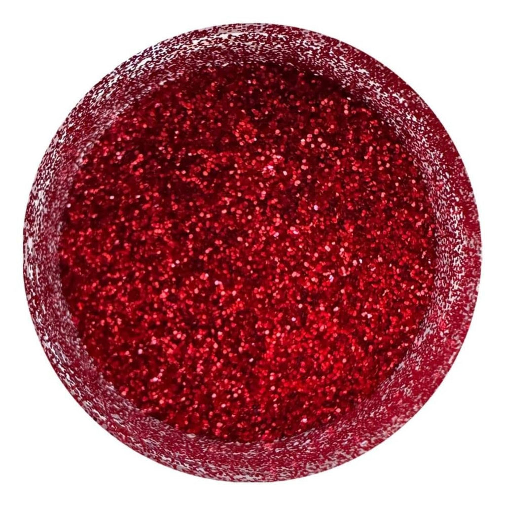 Red disco cake glitter powder, non-toxic for cake decorating