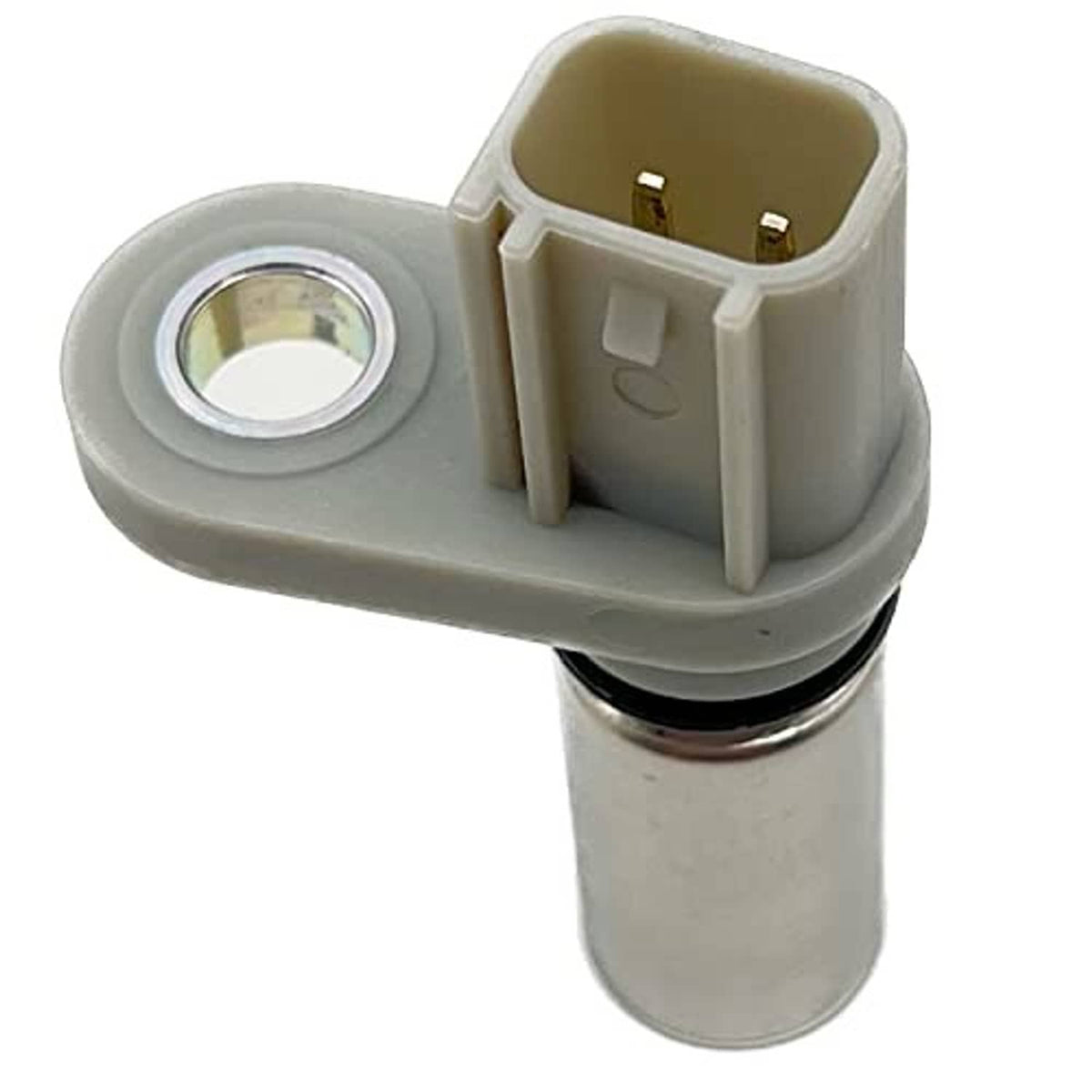 Crankshaft position sensor with gray housing and visible multi-pin connector