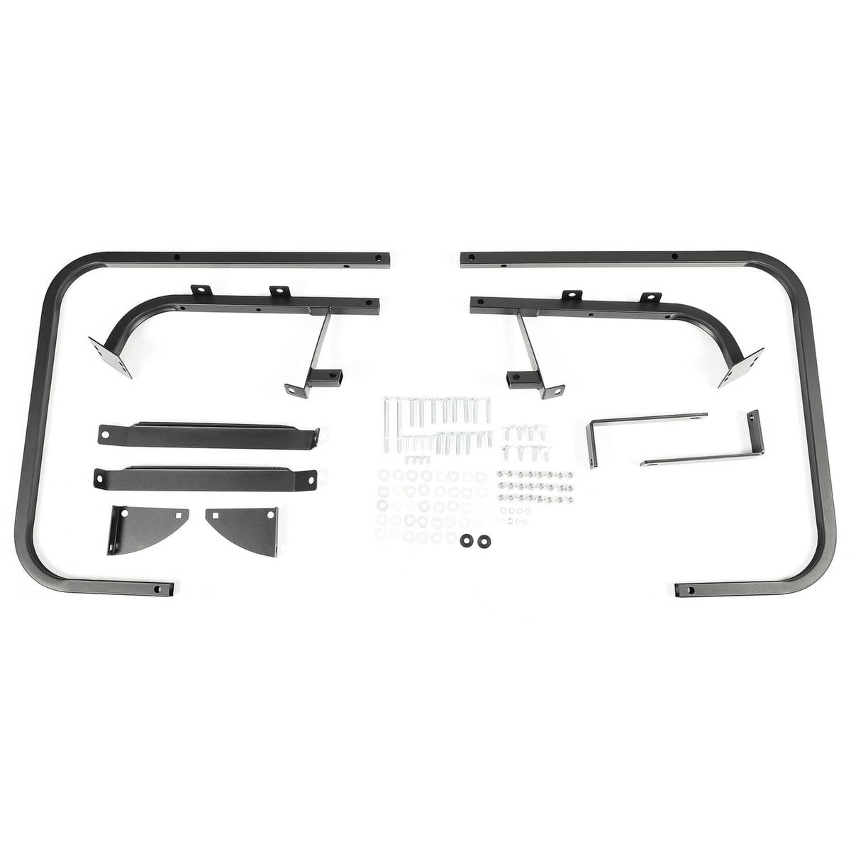 Golf cart flip rear back seat kit metal frame pieces and mounting hardware