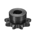 Black #40 roller chain sprocket with 5/8 in bore and 16 teeth, single strand