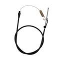 Black traction cable set with metal spring, hooks, and molded end connectors