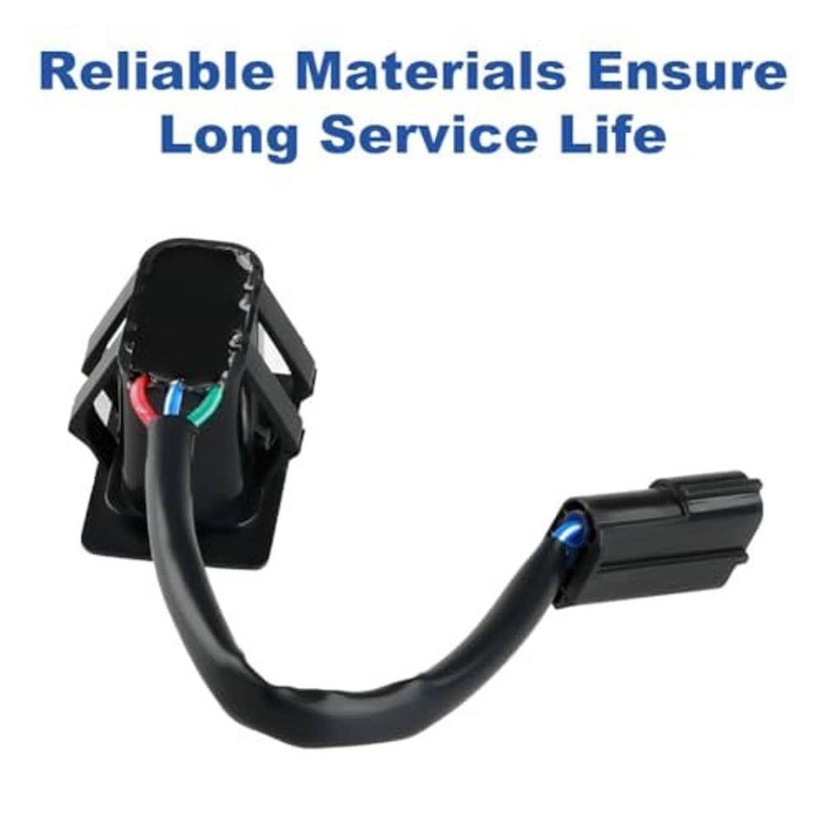 Power trim tilt switch with black housing and multi-wire connector ports