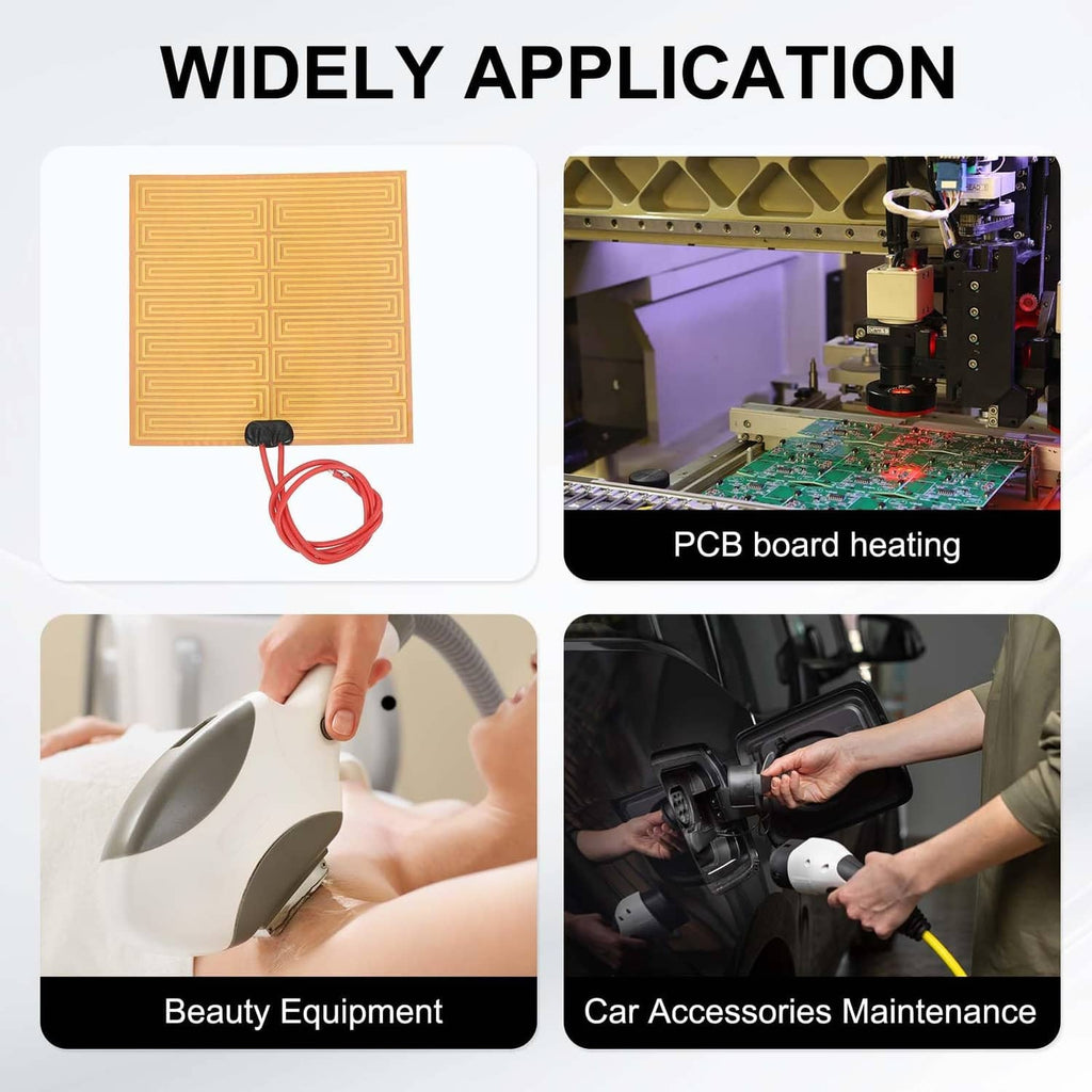 Heater film heating plate used for PCB heating, beauty tools, and car accessories