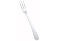 Stainless steel oyster fork with three tines, silver