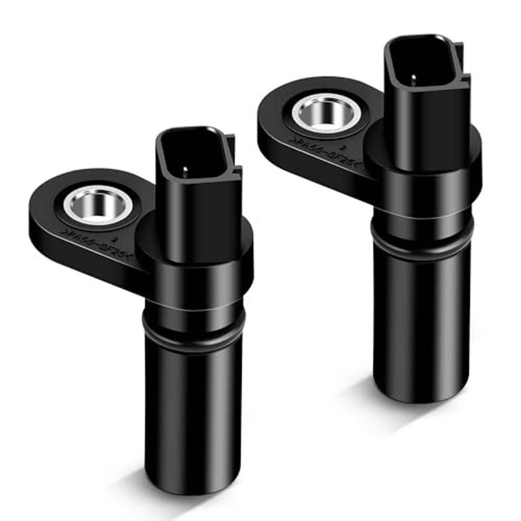 Camshaft position sensor pair, black housings with round mounting base and 2-pin connectors