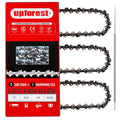 UPFOREST 12-inch replacement saw chain with sharpening file, for 1/4 in pitch