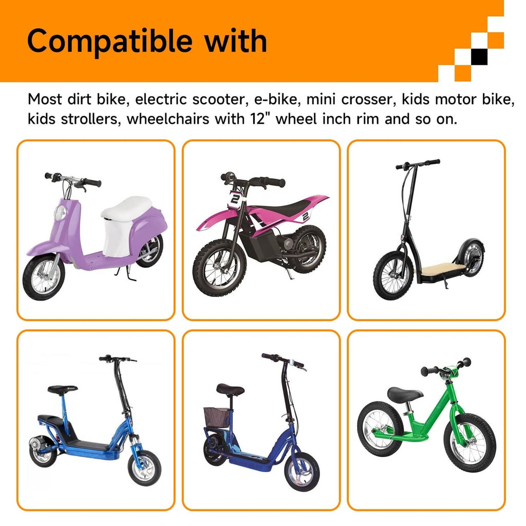 12.5x2.25 tire and inner tube compatibility with small electric scooters