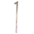 Metal valve insertion tool with textured grip and angled insertion head