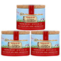Fleur de sel finishing sea salt jars with cork lids (4-pack)