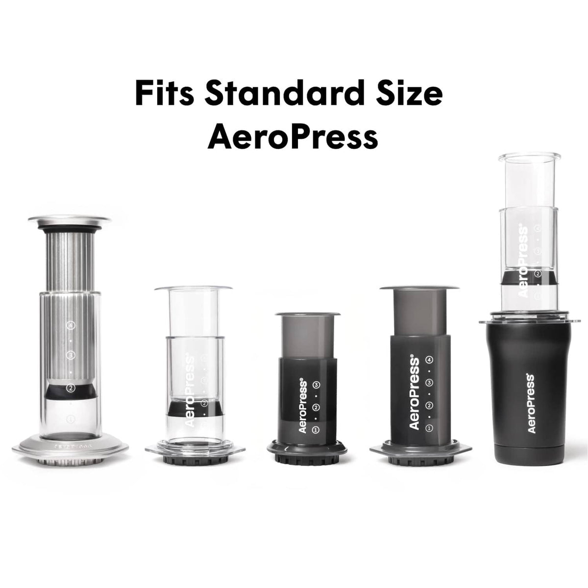 AeroPress standard-size micro-filters pack for smooth, grit-free coffee