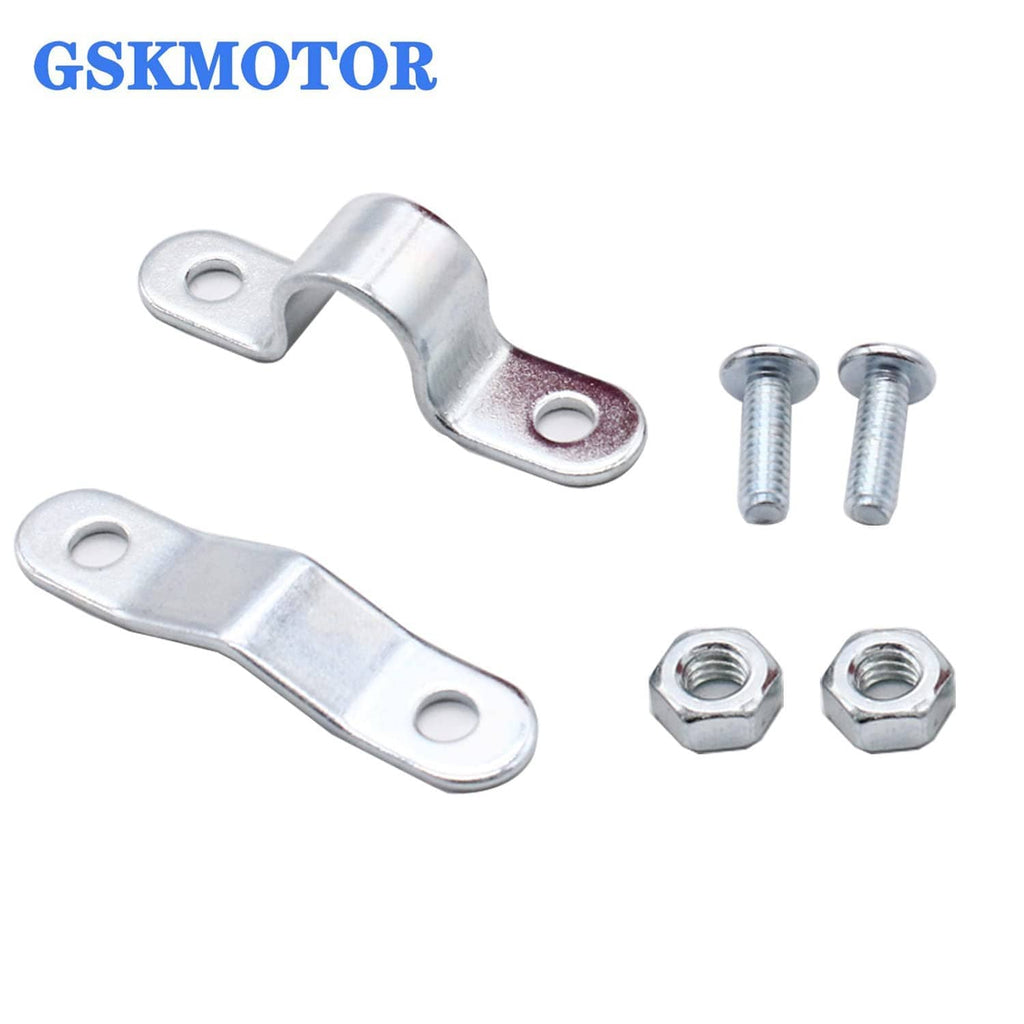 Metal mounting bracket kit with bolts and nuts for steering wheel spinner knob