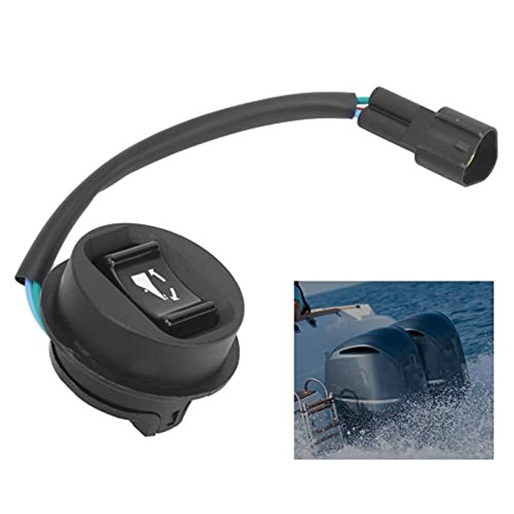 3-pin trim tilt switch and cable with black housing and molded electrical plug