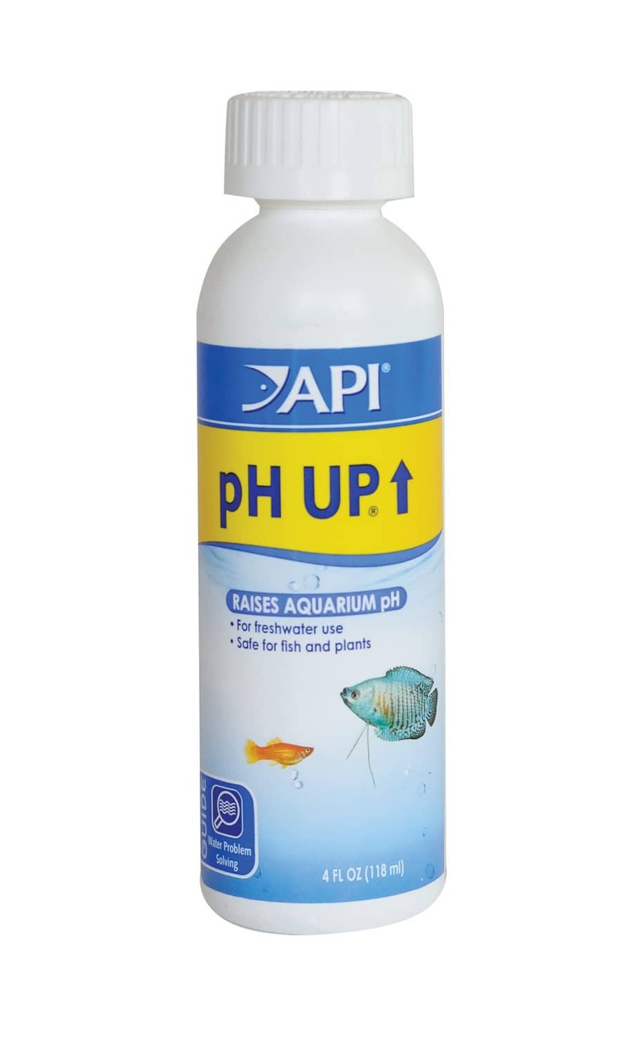 API pH UP freshwater aquarium pH raising solution bottle, 4 oz