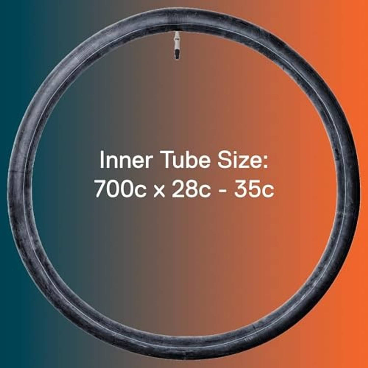 Self-seal inner tube ring, 700C x 28C–35C size, dark tube