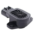 Throttle position sensor TPS with black connector and gray housing, side view