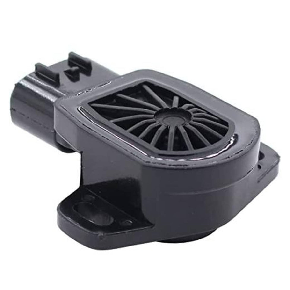 Throttle position sensor TPS with black connector and gray housing, side view