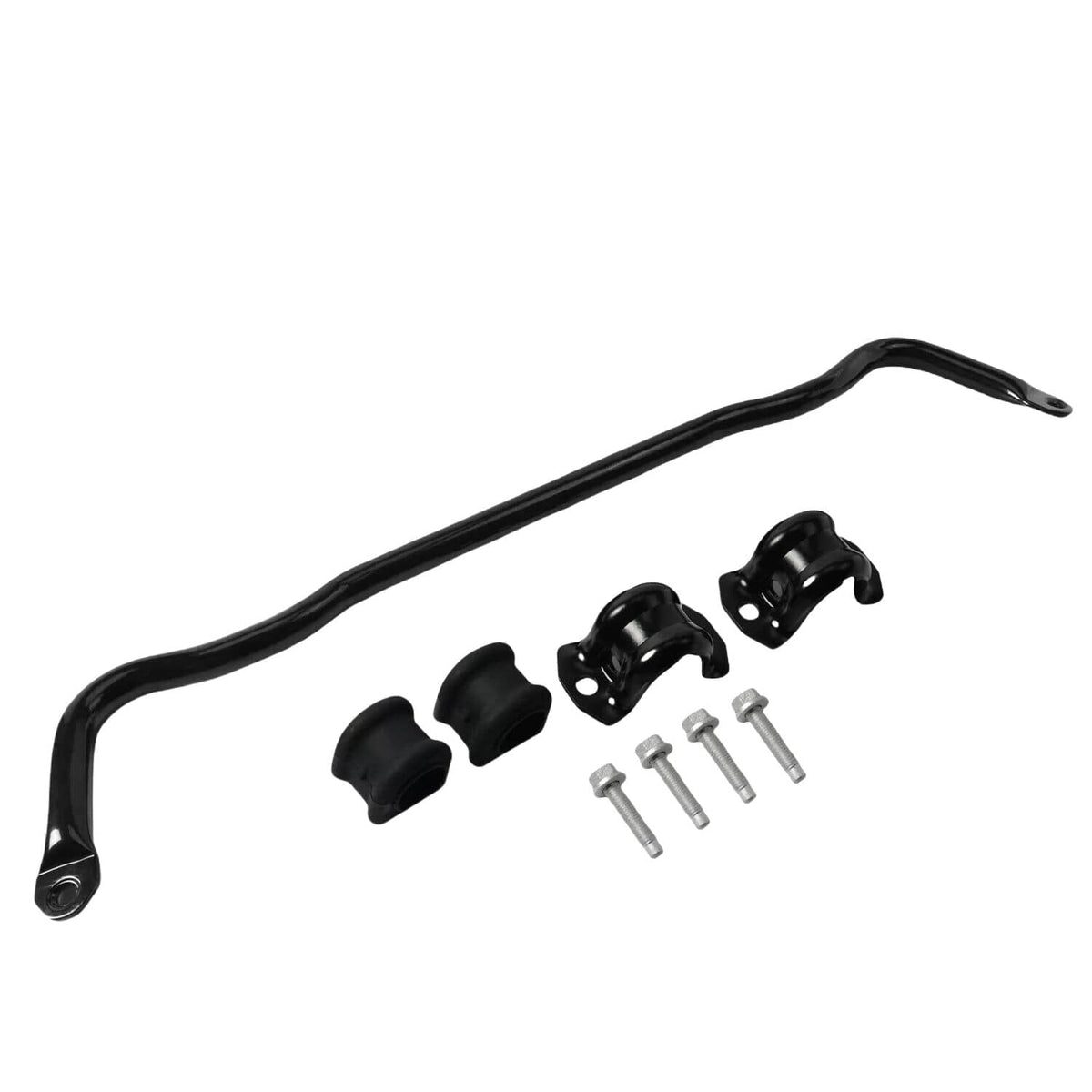 Front stabilizer sway bar kit with bushings, end brackets, and mounting bolts for Ram 1500