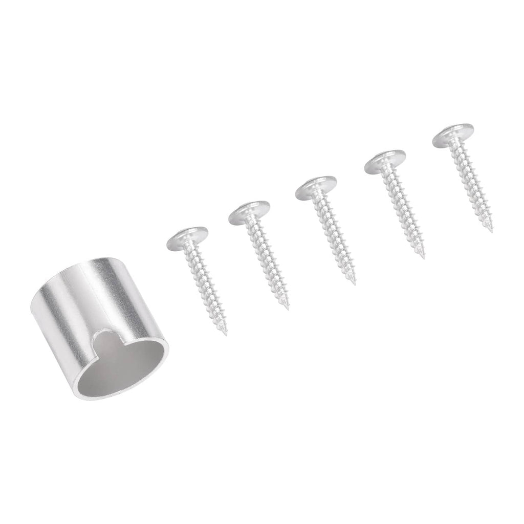 Silver mounting bushing with five screws for dashboard cover mounting