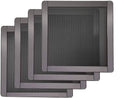 120mm PC fan magnetic dust filter screens, square dark mesh with gray frames (set of 4)