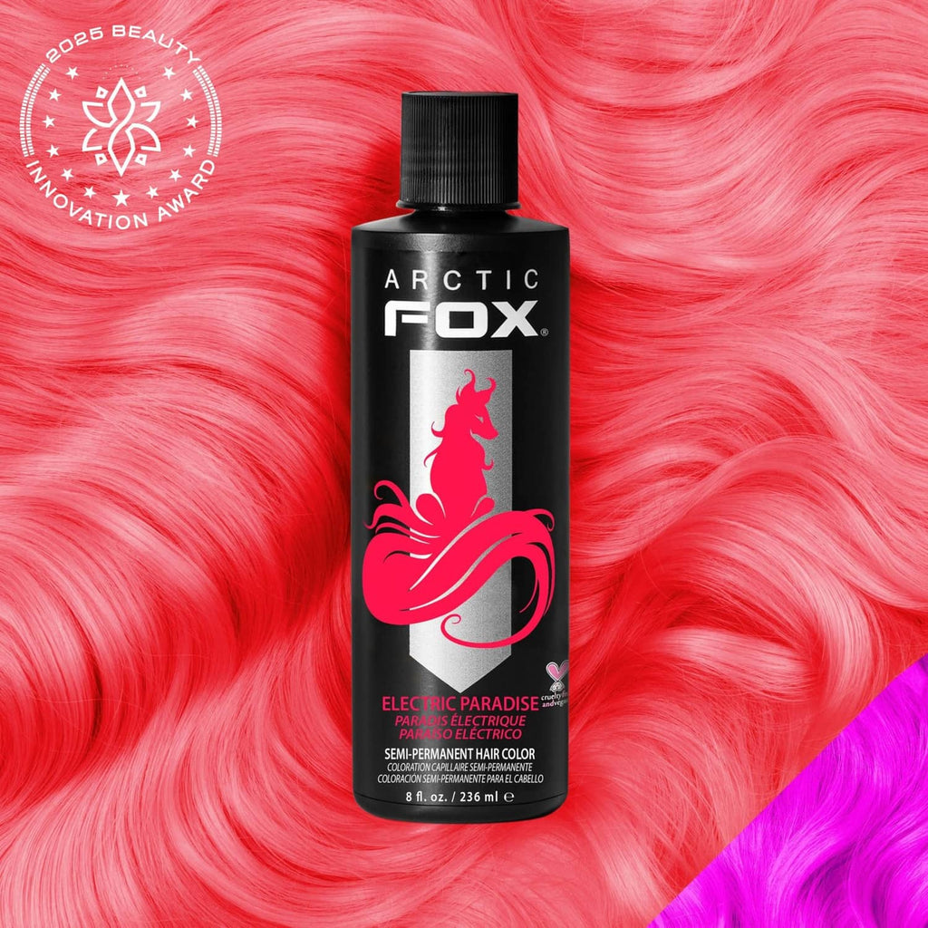 ARCTIC FOX semi-permanent hair dye bottle, Electric Paradise pink-red