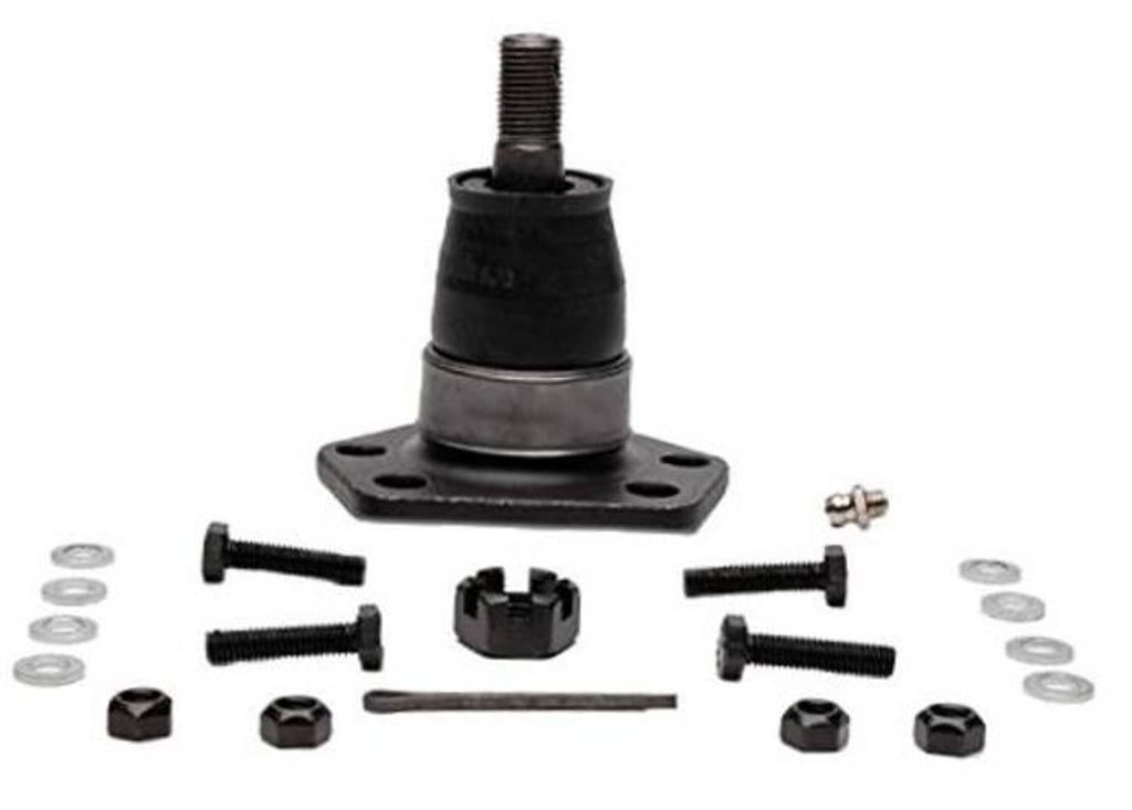 Front upper suspension ball joint assembly with rubber boot and mounting flange