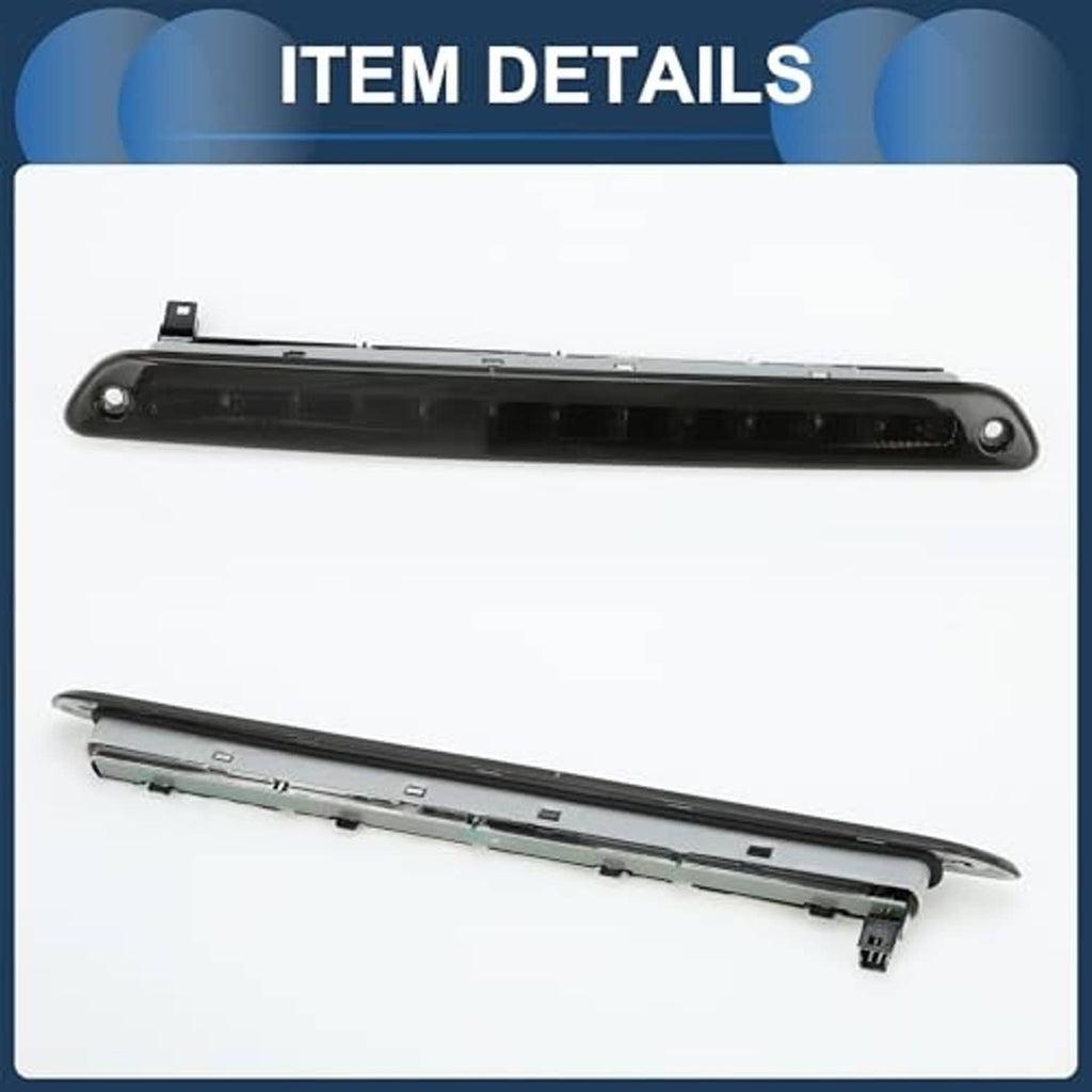 Black LED third brake light bar and underside housing with mounting clips visible