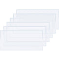 6-pack transparent rectangular blast cabinet inner lens protectors, layered sheets