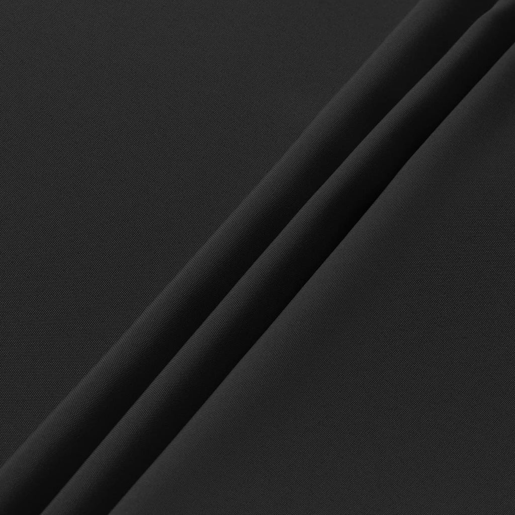Black fabric panel with diagonal fold texture for tablecloth