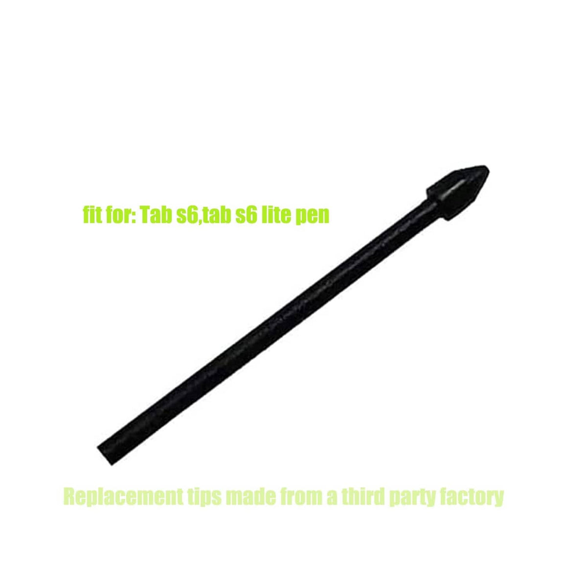 Black replacement stylus nib tip for writing and touch screens