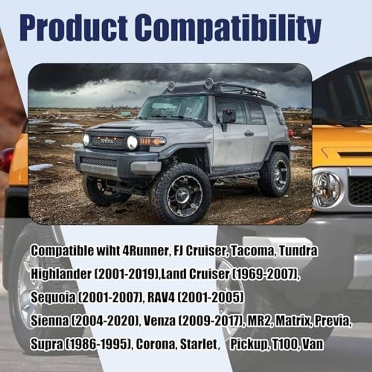 Vehicle compatibility graphic with a highlighted differential drain plug detail