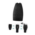 Black key fob rear cover replacement shell, matte plastic with top notch.