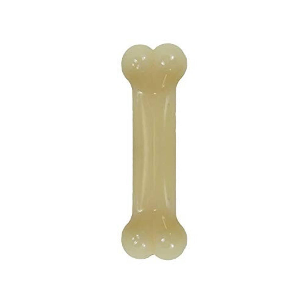Bone-shaped beige nylon chew toy, standalone