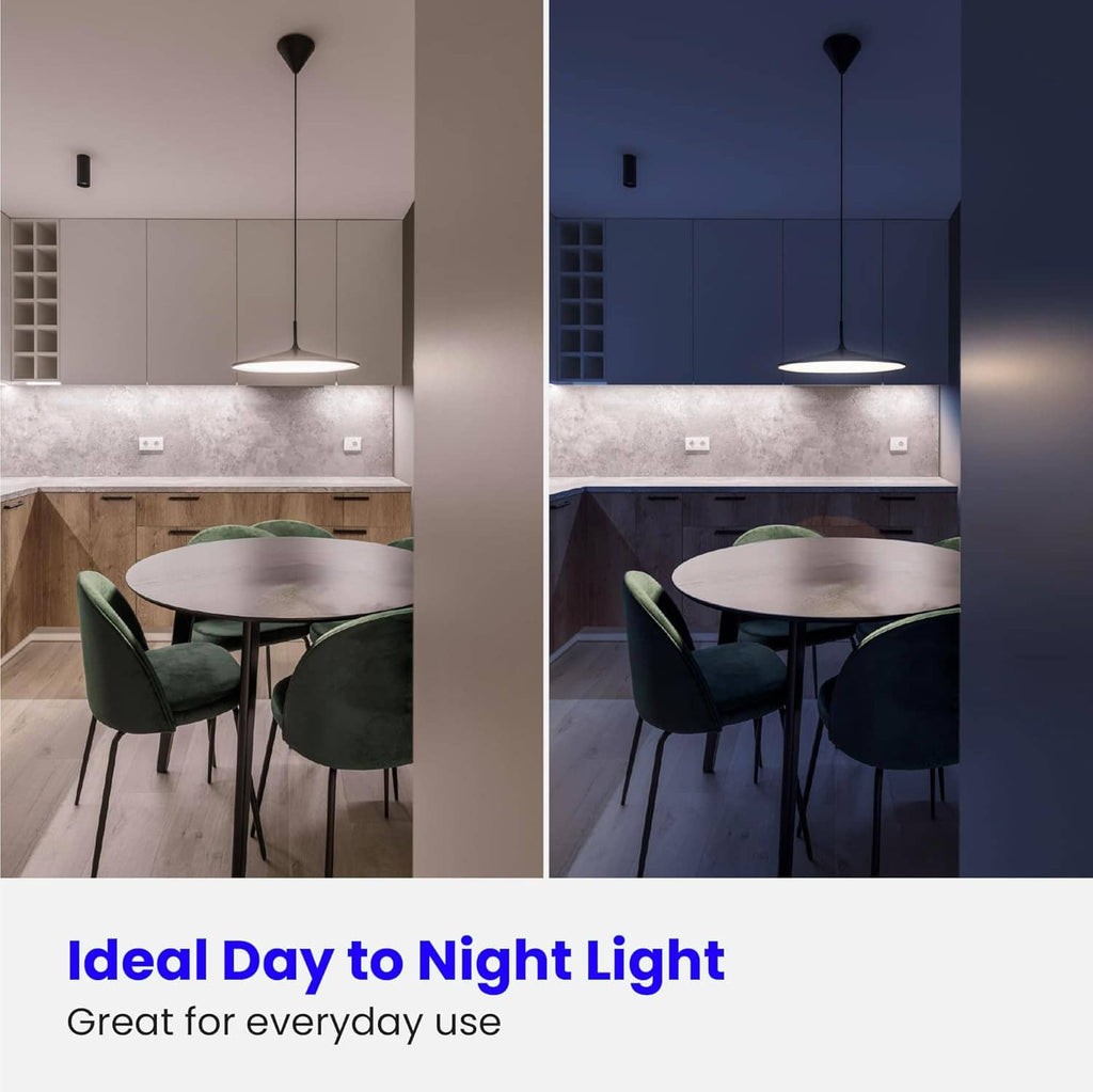 Kitchen ceiling lighting with neutral white LED bulb effect for everyday use.