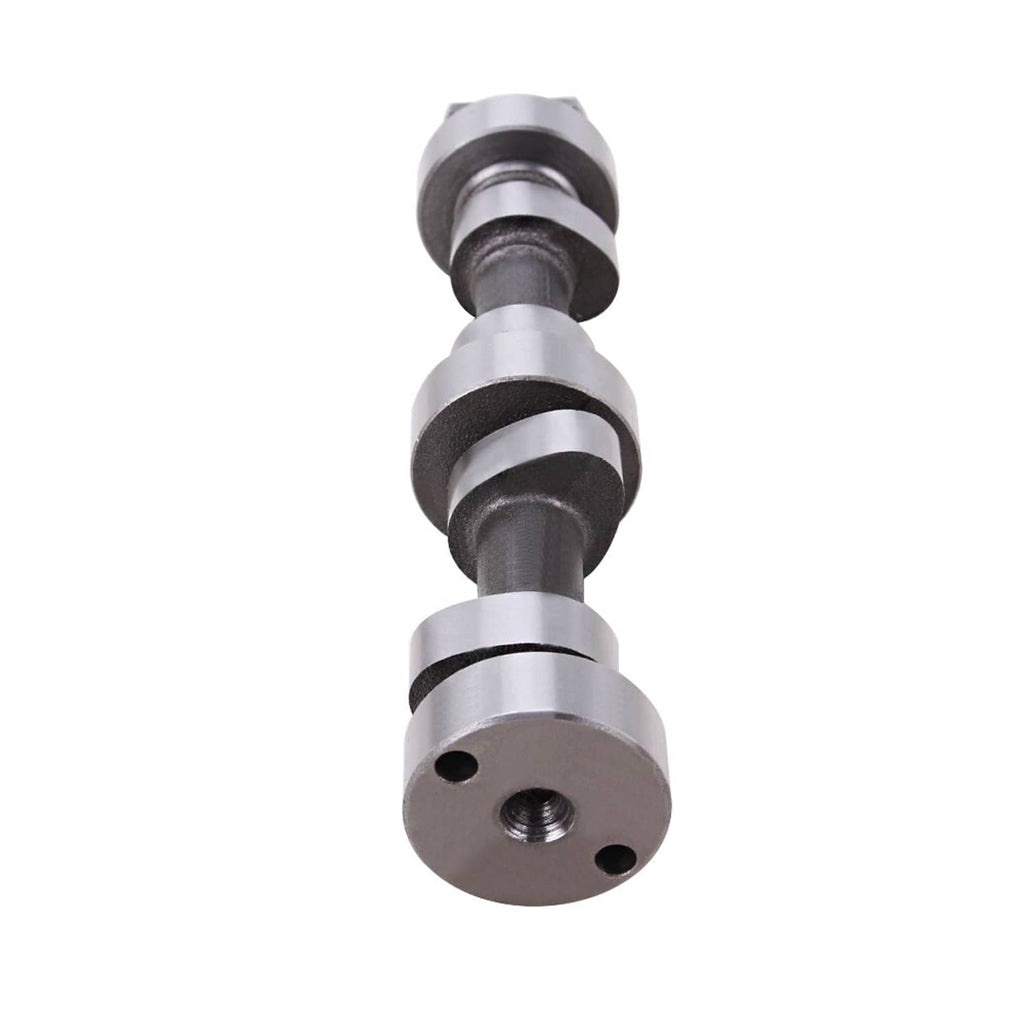 Camshaft end with bearing journal and threaded mounting hole