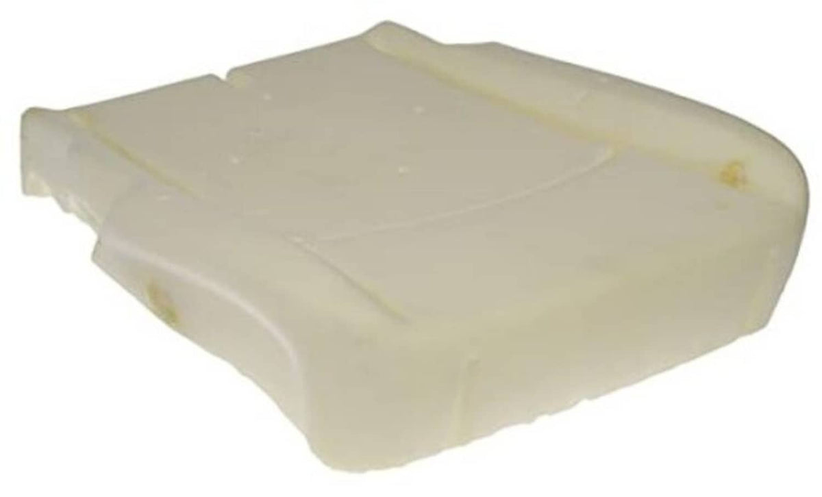 Front driver seat bottom cushion in light beige with molded panel contours