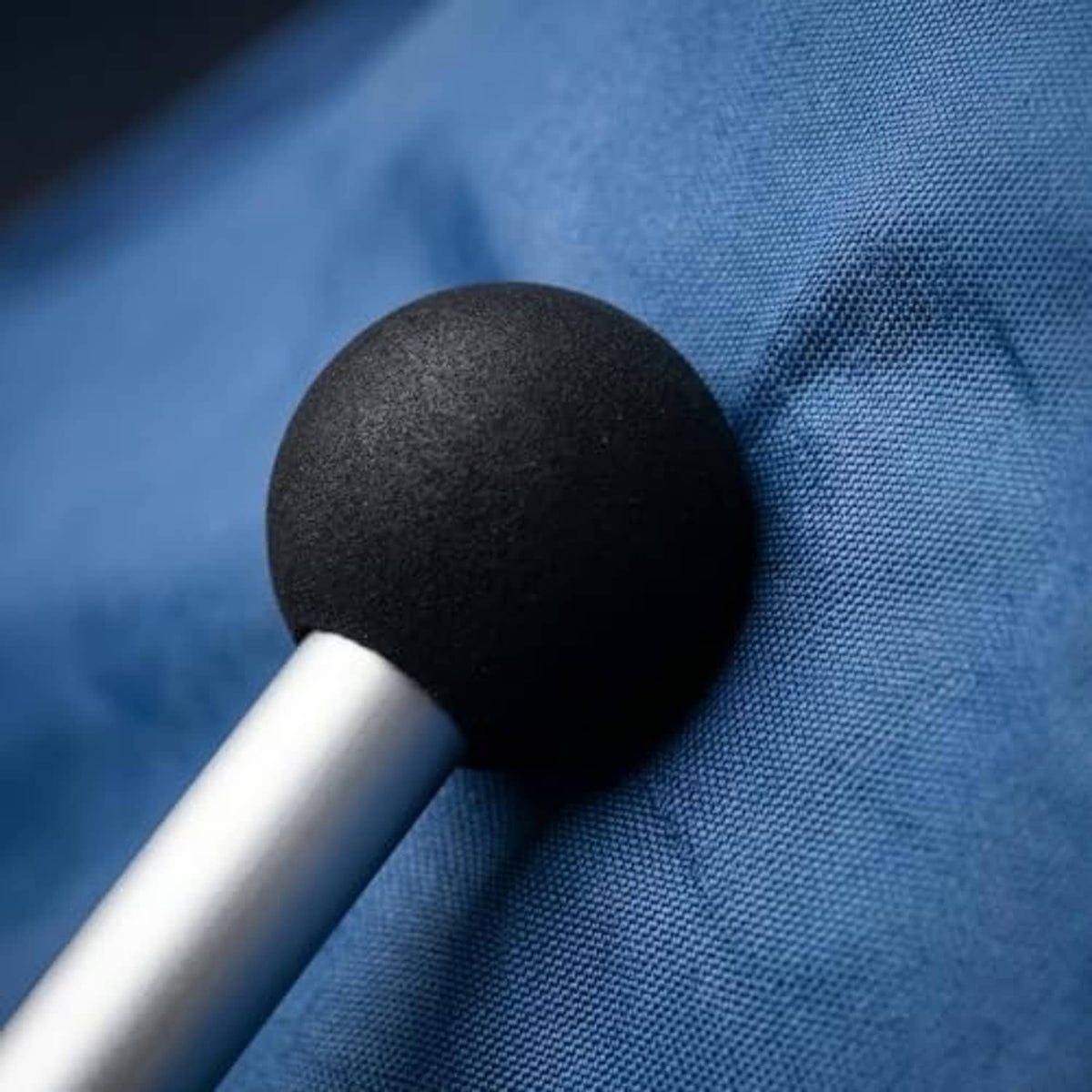 Aluminum tent pole with textured black end cap