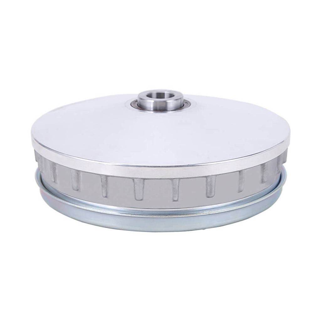 Metal sliding sheave pulley with central bearing opening