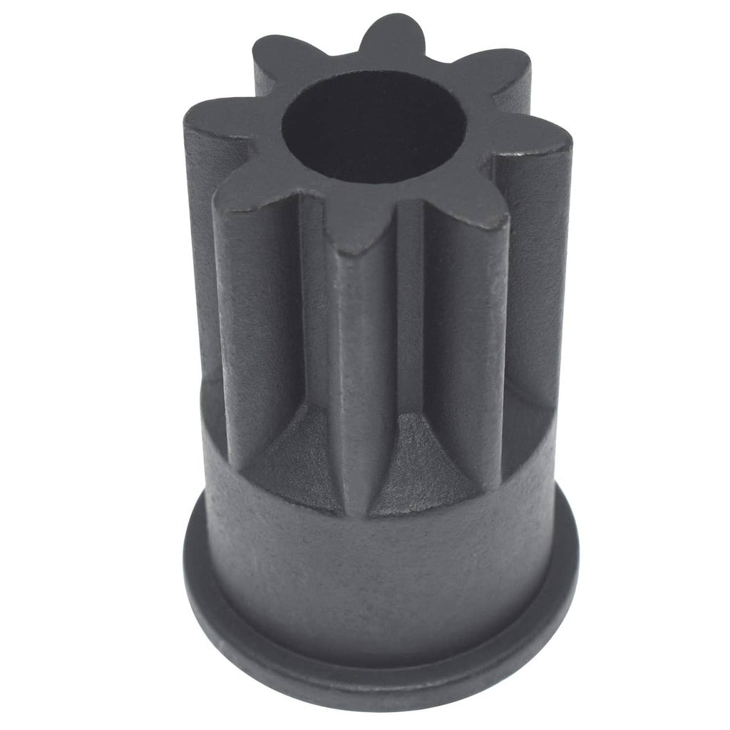 Engine barring socket, dark metal finish, splined drive teeth for flywheel use