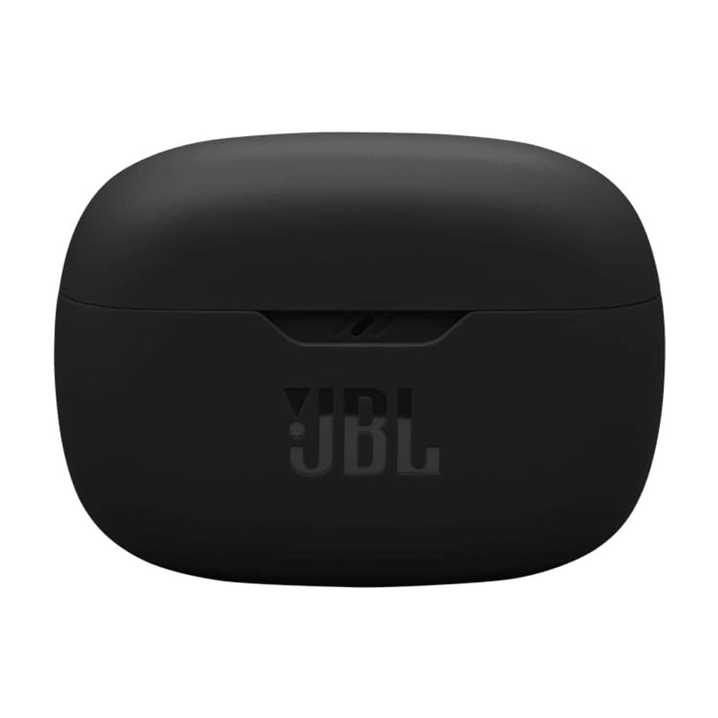 Black JBL charging case for true wireless earbuds