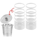 Transparent silicone gasket rings for Keurig refillable stainless cups
