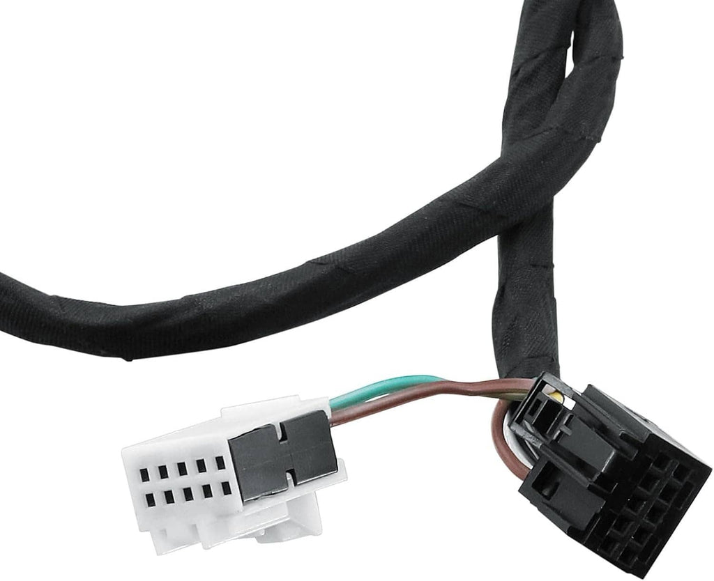 Right mirror wiring harness with color-coded wires and white/black connectors
