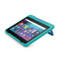 Teal kid tablet case with front stand and screen cover for Fire HD 8