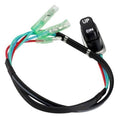 Black UP/DN tilt-trim switch with black wire harness and green connectors