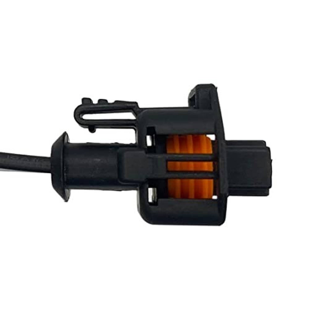 Throttle position sensor connector with visible wiring pins and orange insulators