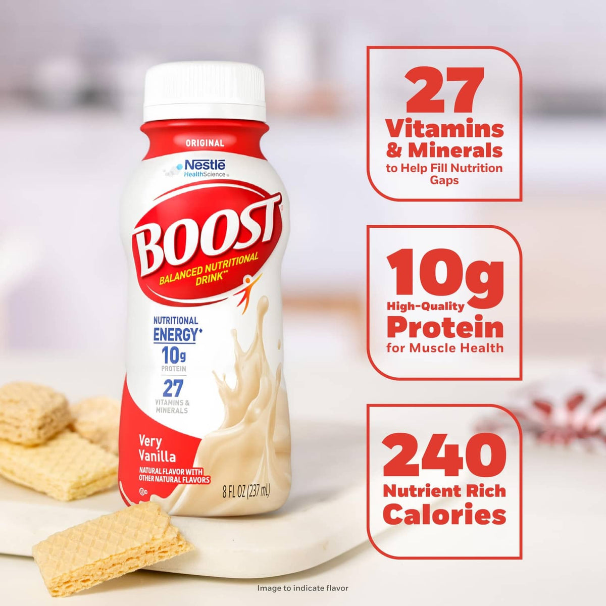 RivetOak BOOST Original Ready to Drink Nutritional 192 Fl Oz (Pack of 1), Cream